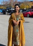 Mustard Yellow Traditional Straight-Cut Suit