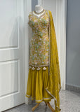 Yellow Sharara Suit