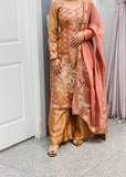 XS Peach Plazzo Outfit