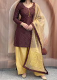 Plum Farshi salwar suit