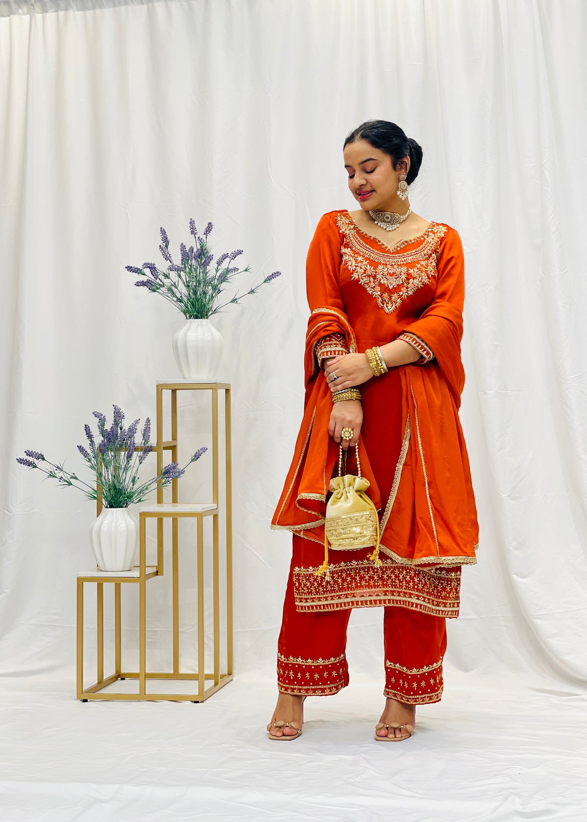 Rust Trouser Suit