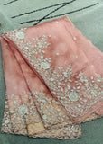 Pearl work Saree