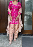 Banarasi Pink Trouser Suit