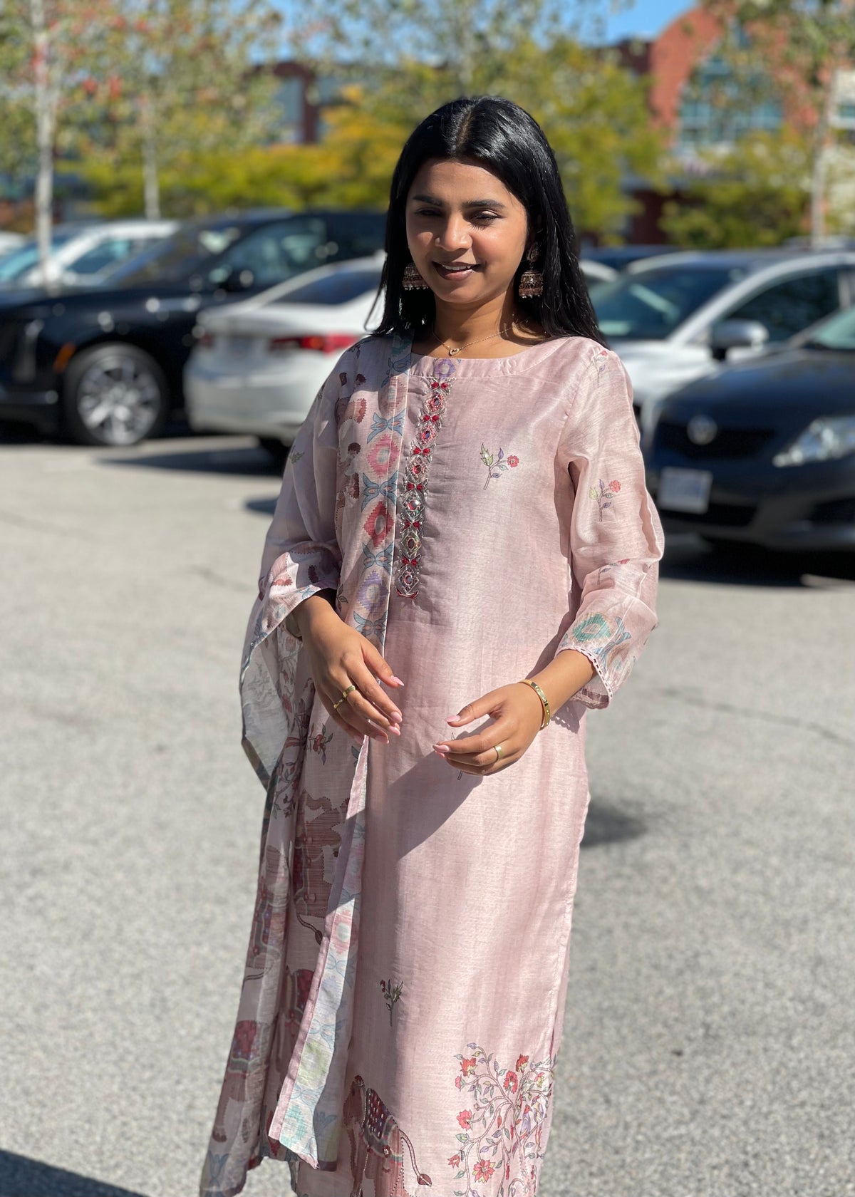Pink Trouser Suit