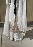 White Plazzo Suit