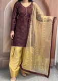 Plum Farshi salwar suit