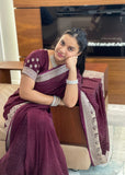 Plum Doli Saree