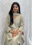 Beige Plazzo Suit