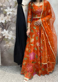 Organza Printed Lehnga