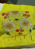 Yellow Handpaint Unstitched