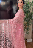 Net Pink Saree