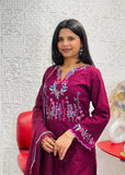 Wine Cotton Suit