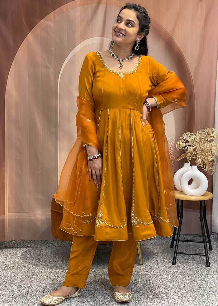 Yellow Anarkali Suit