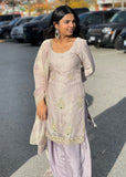 Dusty Lavender Handwork Salwar Suit