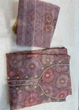 Floral unstitched purple