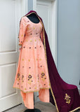 Pink Anarkali with Salwar