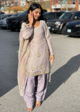 Dusty Lavender Handwork Salwar Suit