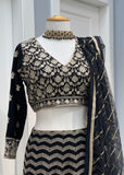 Black Designer Lehnga