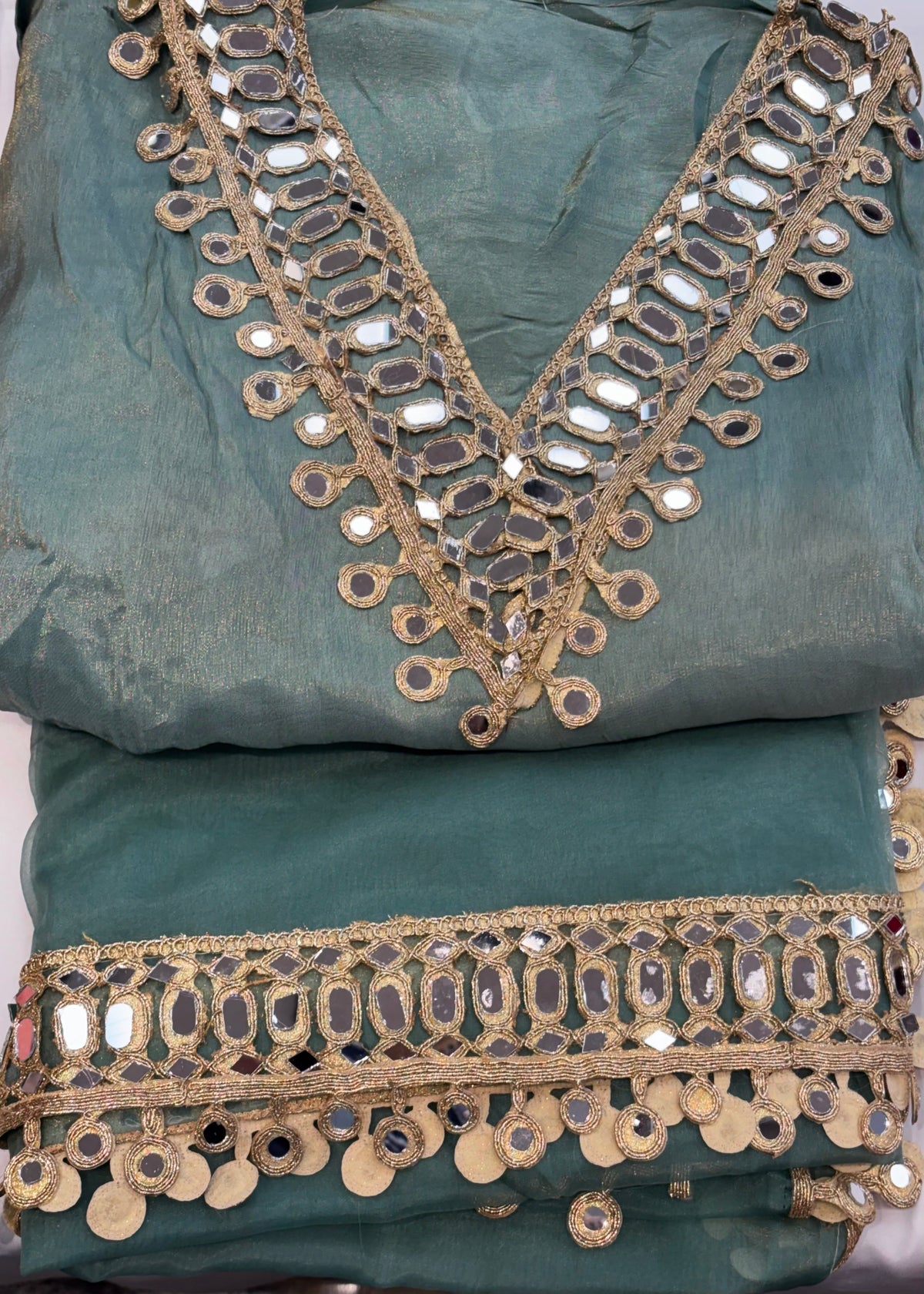 Shimmer Silk Unstitched Suit