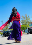 Purple Red Sharara Suit