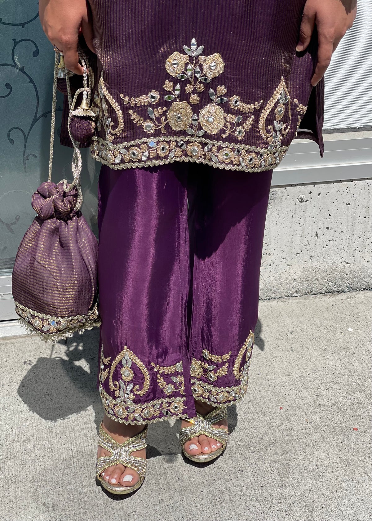 Purple Trouser Suit