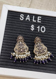 Violet earings