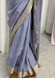 Light-Dark Blue Saree