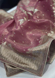 Blush-Golden Unstitched Suit