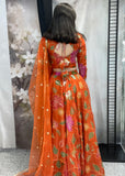 Organza Printed Lehnga
