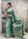 Banarsi Saree with Floral Print