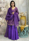 Purple Sharara Suit