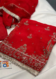 Red-Morni Unstitched Suit