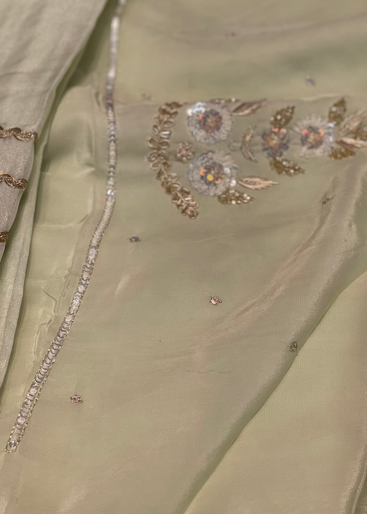 Embroidered Unstitched Suit