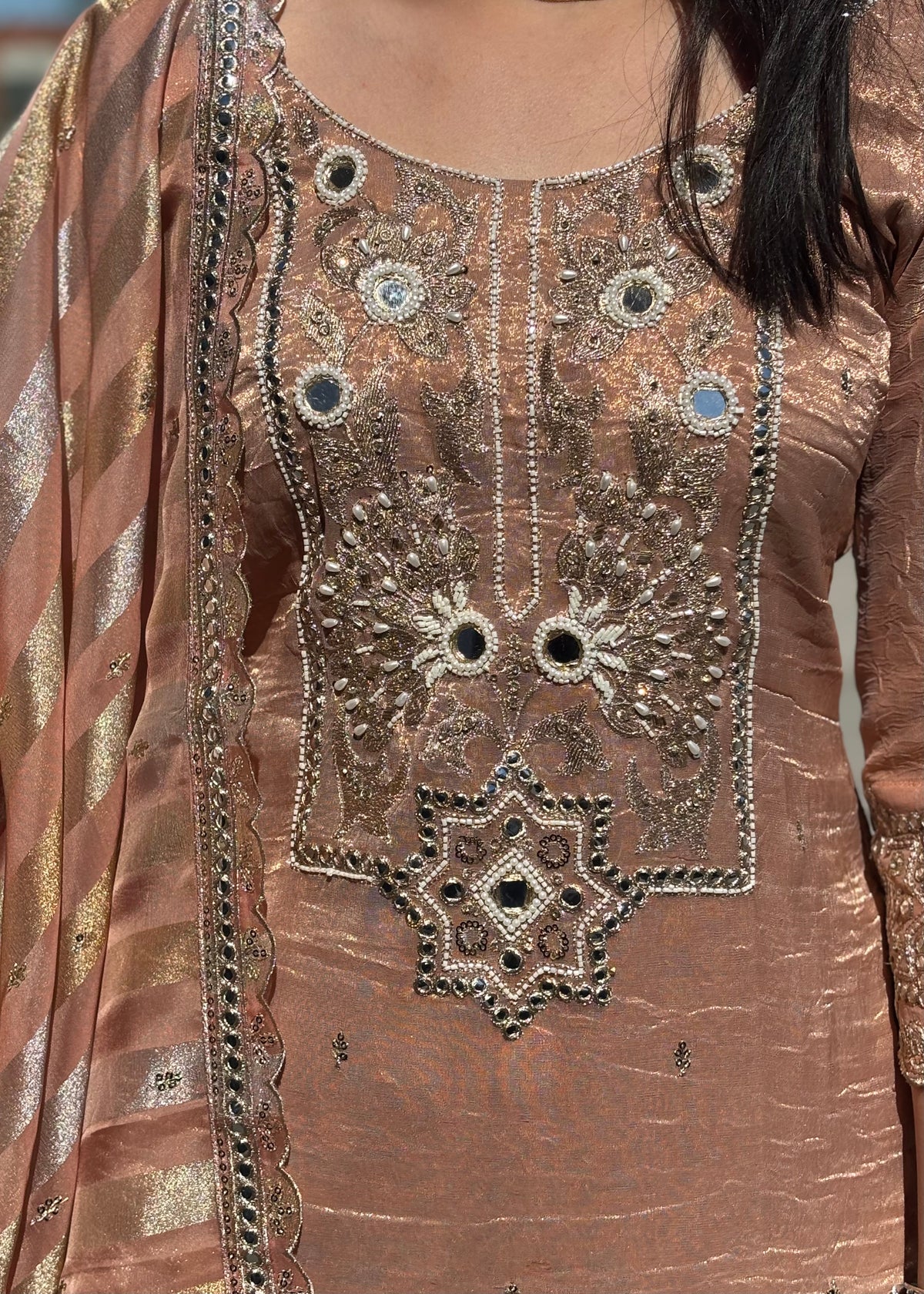 Peach Trouser Suit