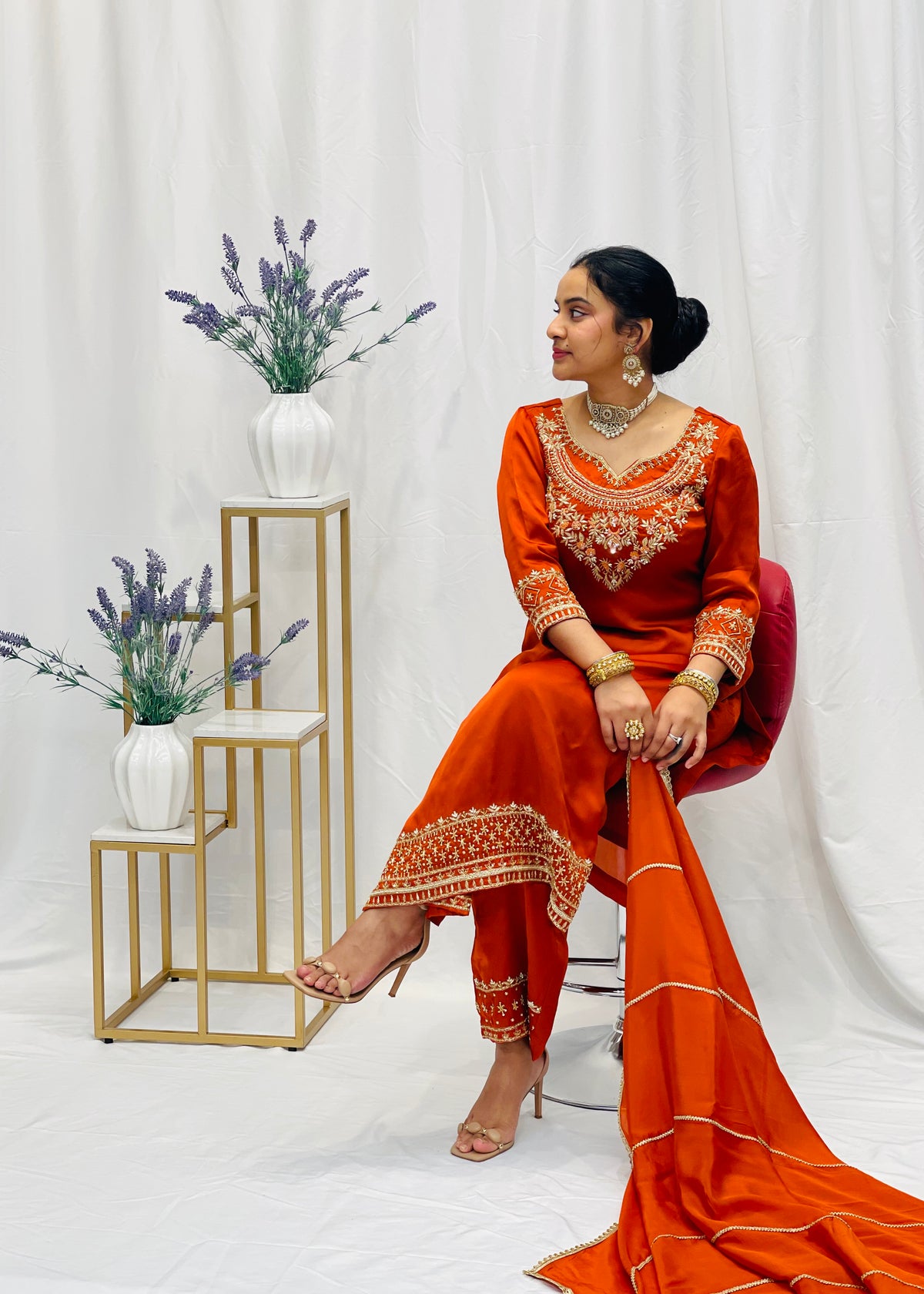 Rust Trouser Suit