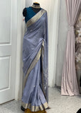 Light-Dark Blue Saree