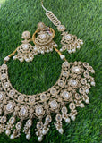 Gold Set with earings and tikka