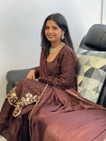 Chocolate brown Sharara Suit