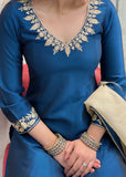 Blue Farshi Salwar Suit