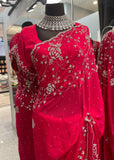 Saree with Silver work