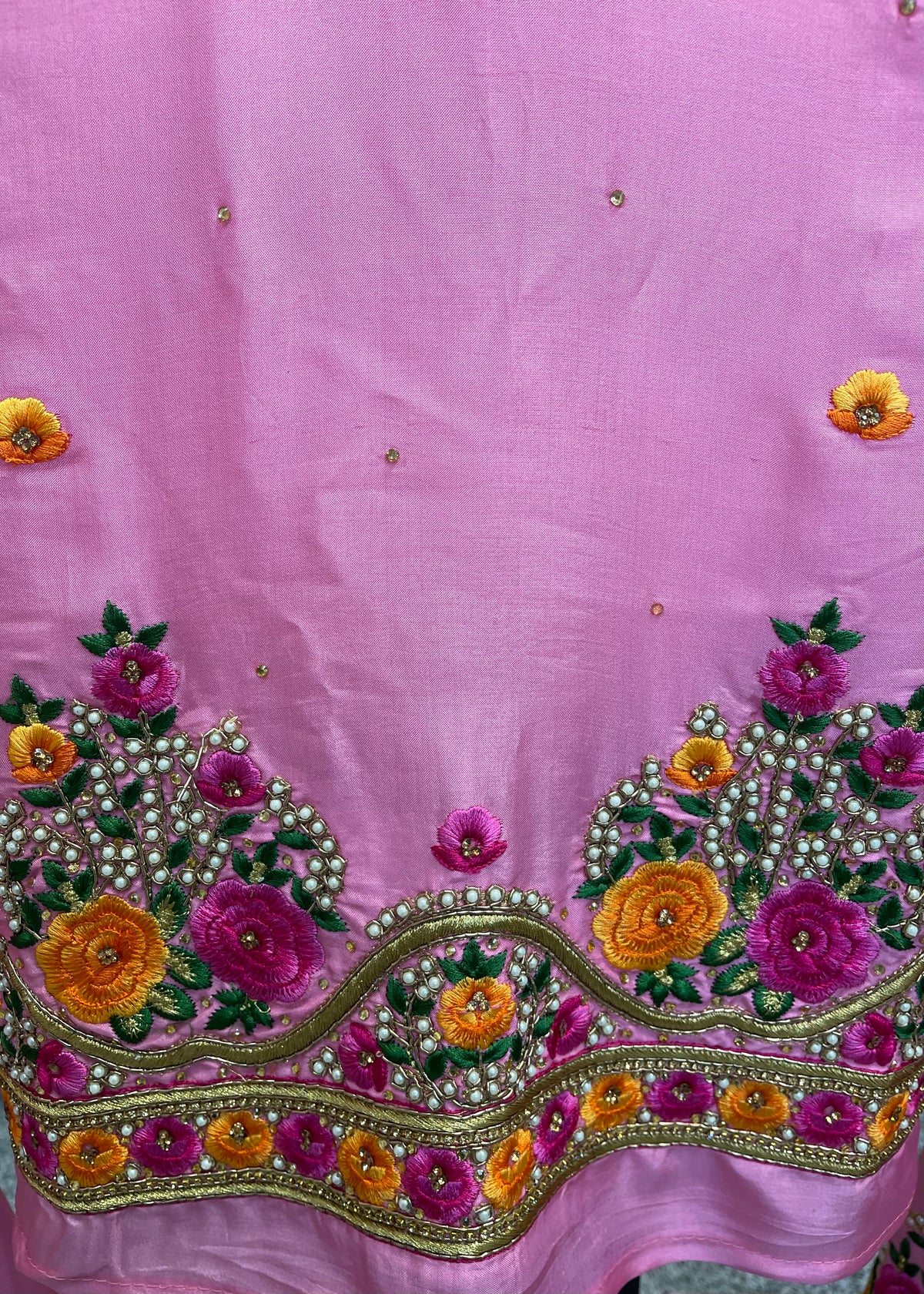 Pink Unstitched Suit