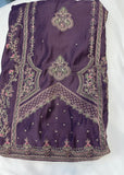 Zari work unstitched suit