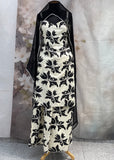 Black White Printed Plazzo Outfit