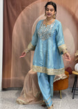 Powder Blue Salwar Suit