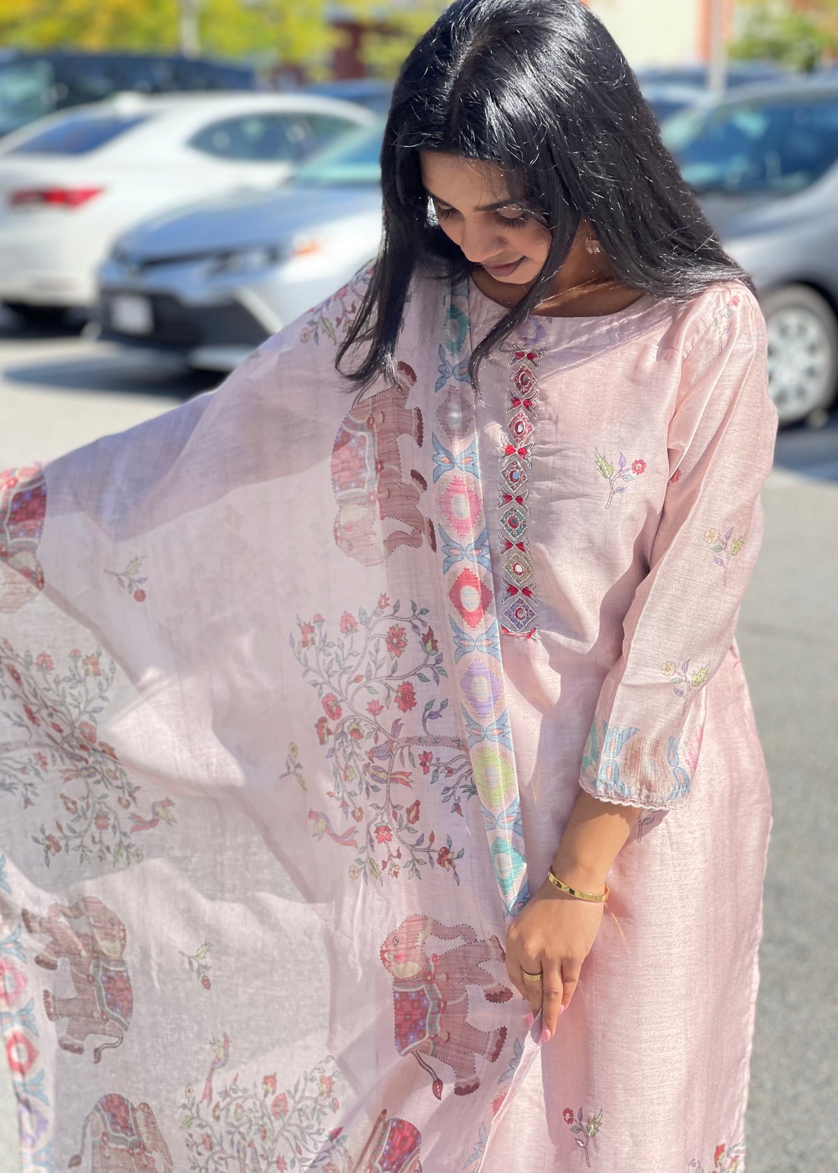 Pink Trouser Suit