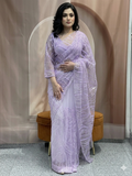 Net Pink Saree