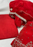 Red-Morni Unstitched Suit