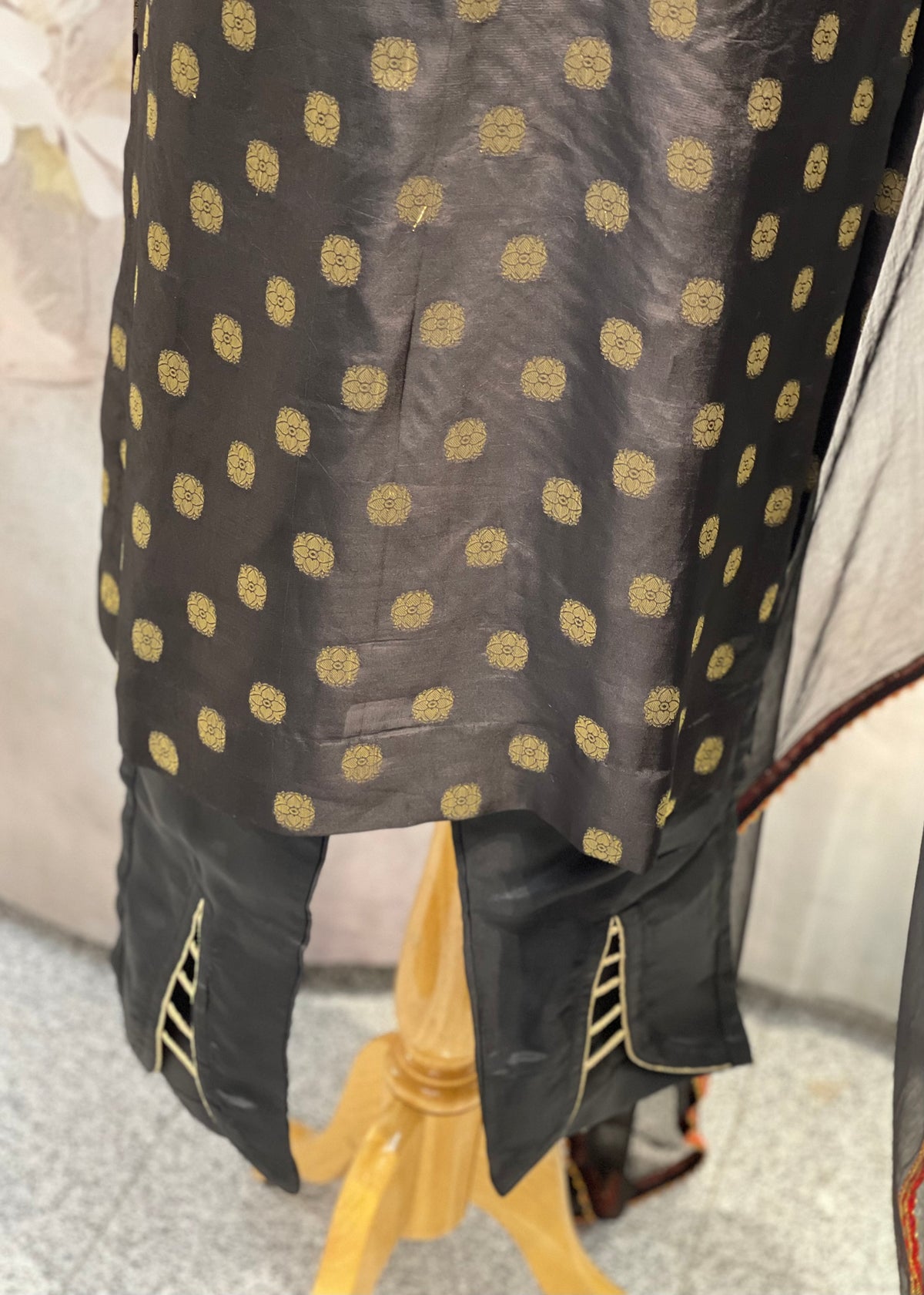 Black Banarsi Trouser Suit