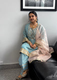 Powder Blue Salwar Suit