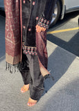 Classic Black Velvet Embroidered Suit Set